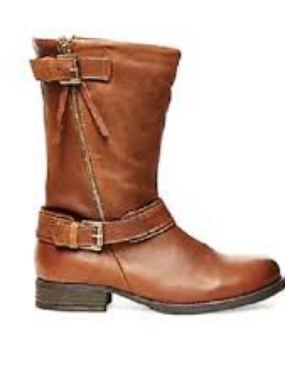 STEVE MADDEN, the Temmpt leather moto boots